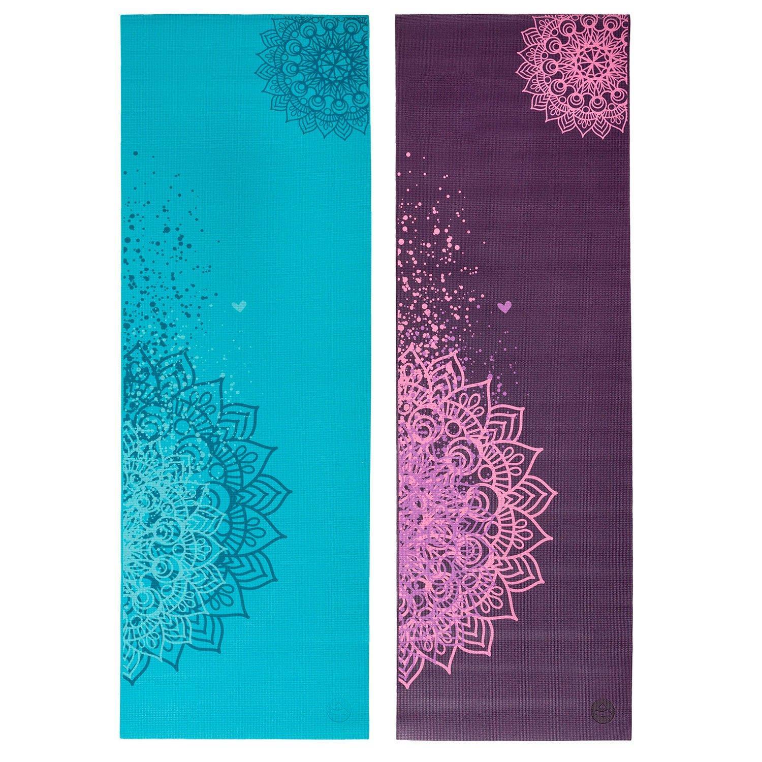 Коврик для йоги Bodhi Leela Mandala Two Tone Plum, сливовый