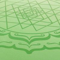 Каучуковый коврик для йоги Bodhi Феникс Phoenix Yantra Mandala Зеленый