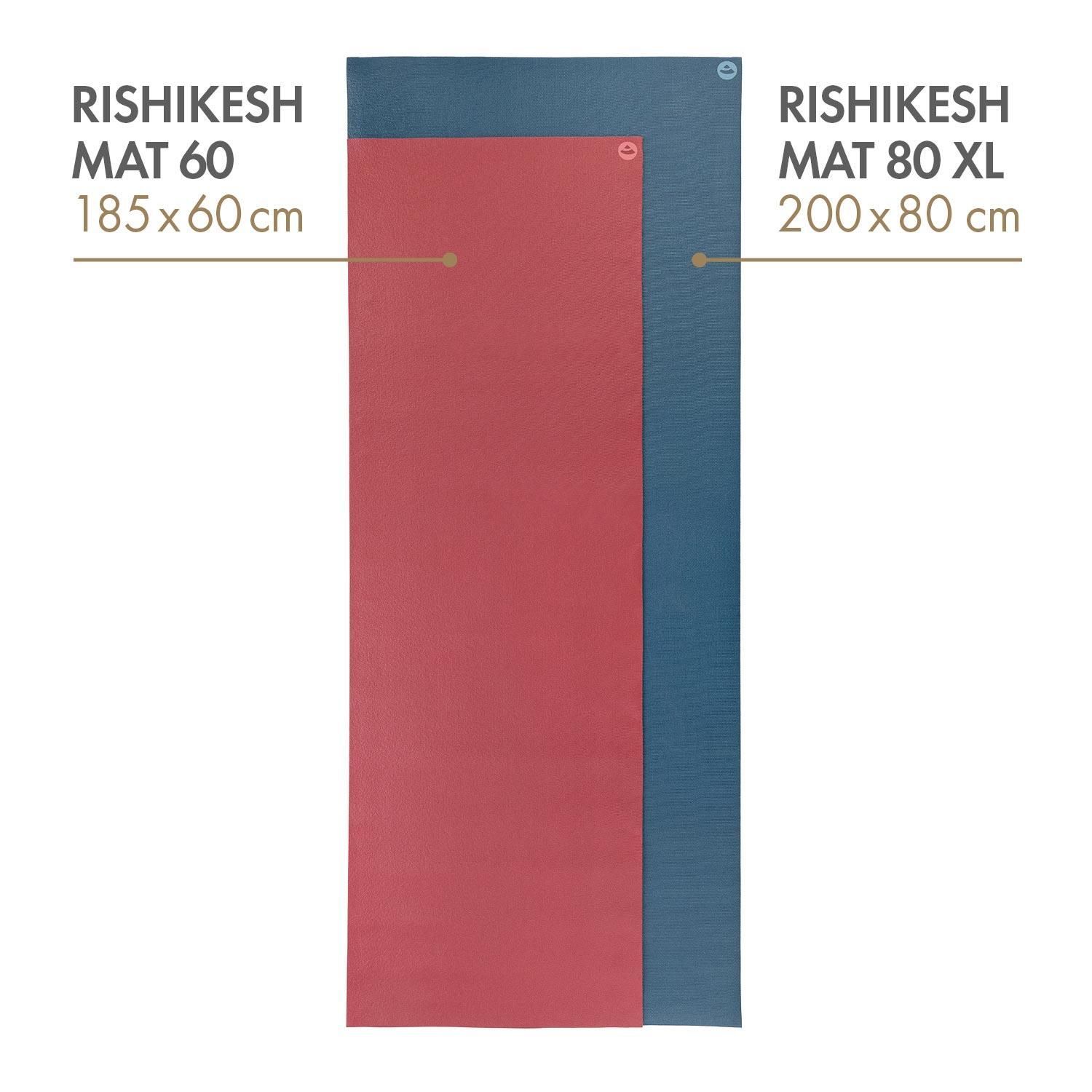Коврик для йоги Bodhi Rishikesh Premium (Ришикеш) 60х200 см Оливковый