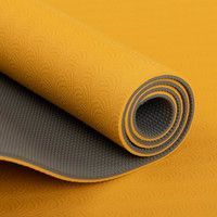 Коврик для йоги Bodhi Lotus Pro Минеральный Желтый/Серебряное Облако