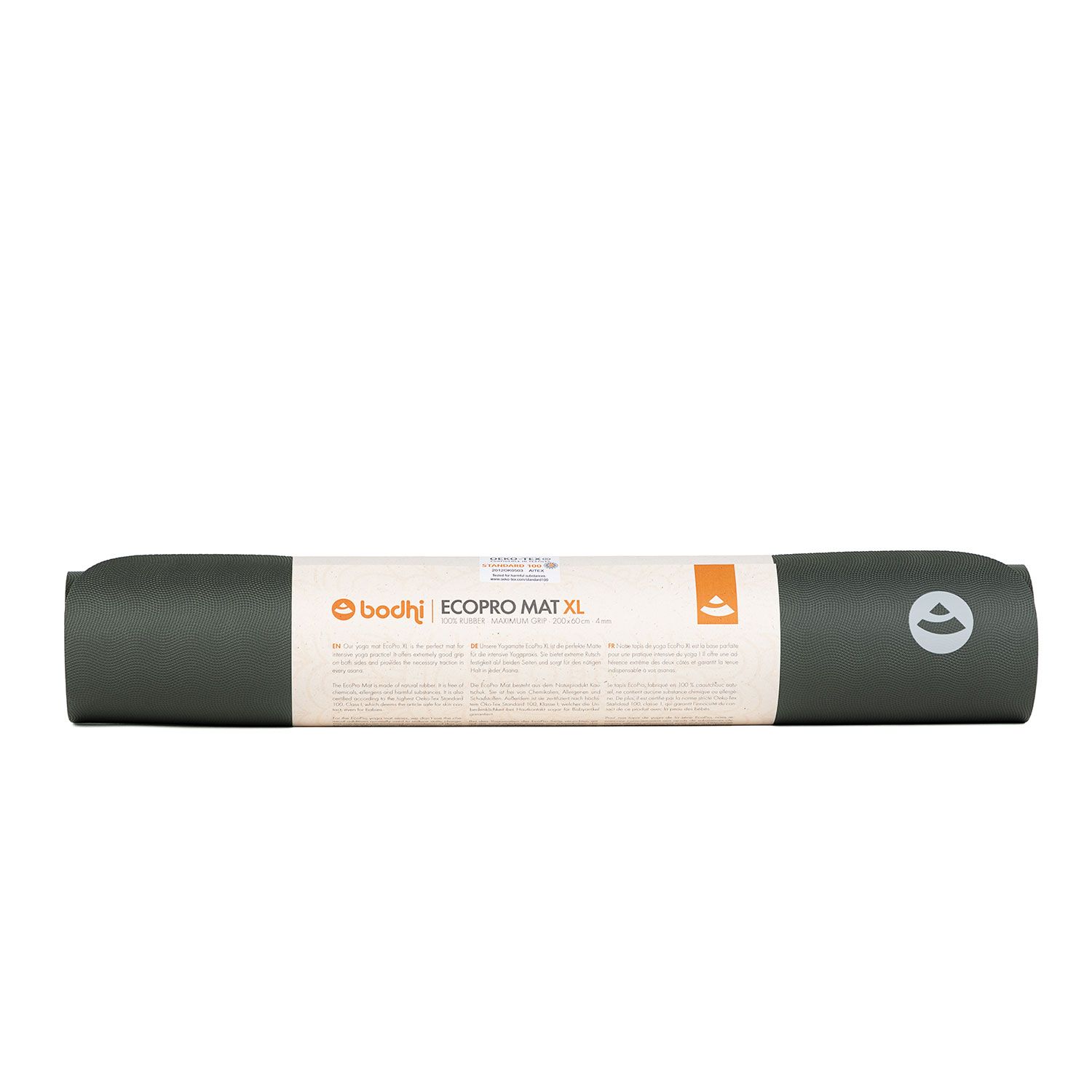 Каучуковый коврик для йоги Bodhi EcoPro XL Серый