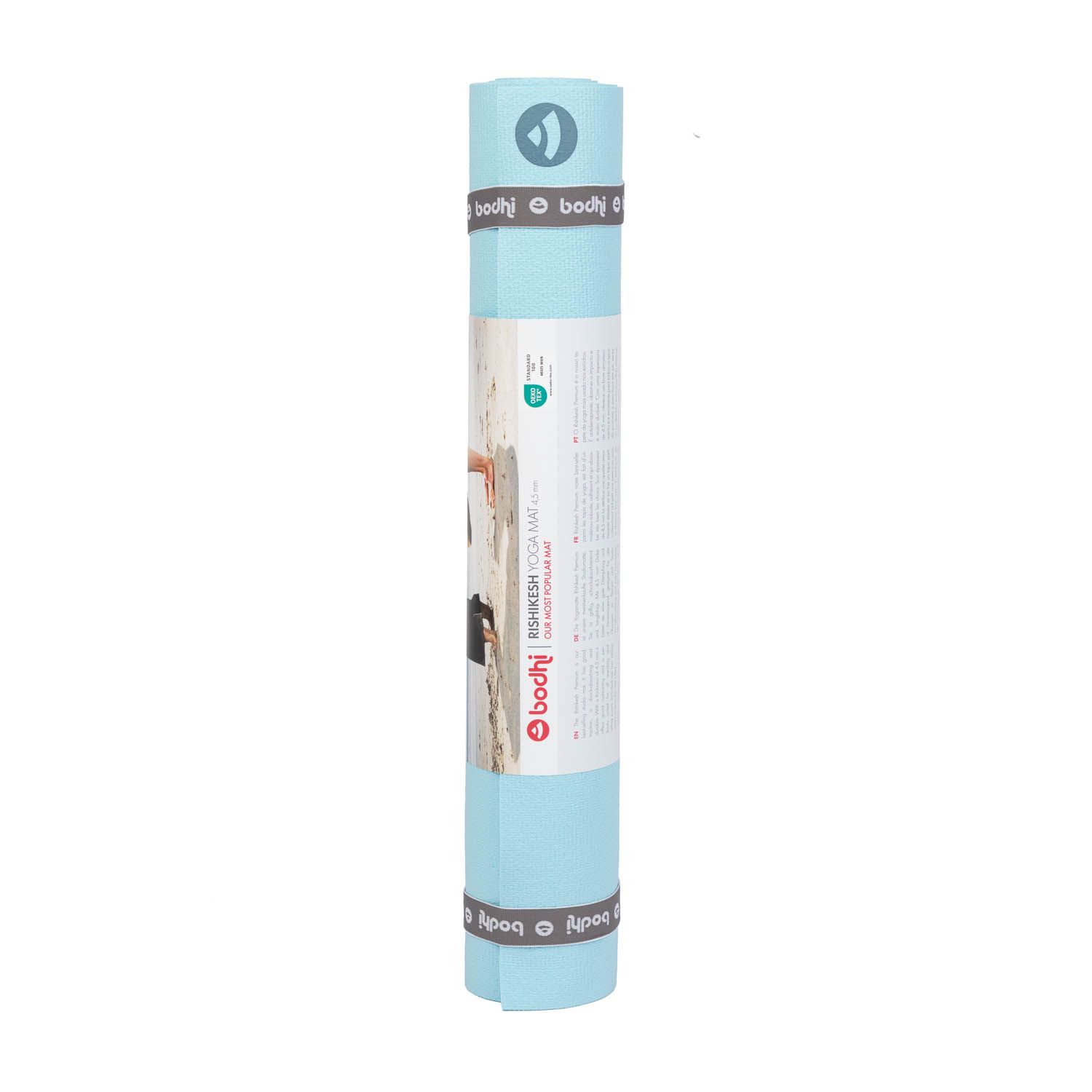 Коврик для йоги Bodhi Rishikesh Premium (Ришикеш) 60х183 см Светло Голубой