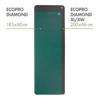 Каучуковый коврик для йоги Bodhi EcoPro Diamond XW XL Темно - Зеленый