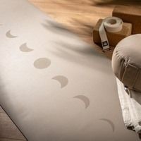 Йога-мат Bodhi Phoenix Moon Phases Light Taupe Светлый Тауп Матовый