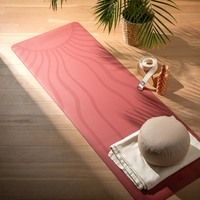Йога-мат Bodhi Phoenix Rising Sun Терракотово-Красный Матовый 