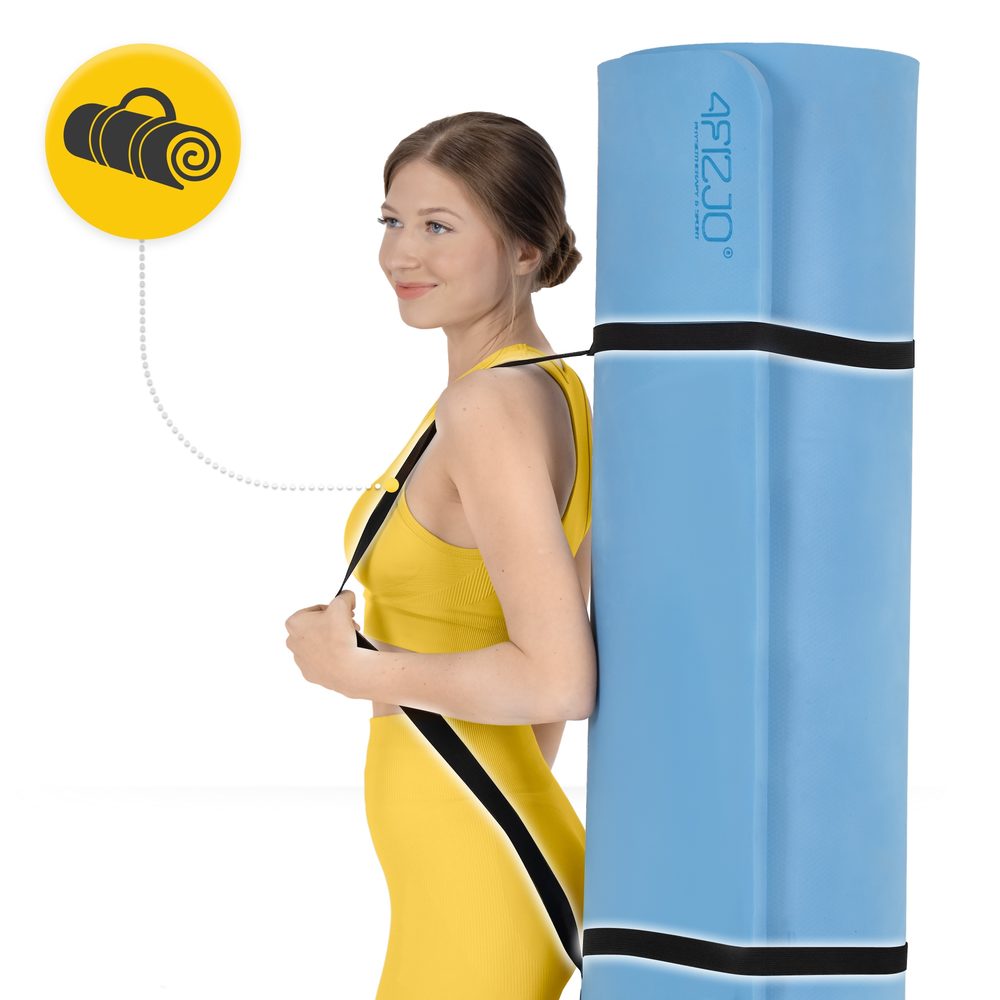 Коврик (мат) спортивный 4FIZJO TPE Gigant 200 x 125 x 2 см для йоги и фитнеса Sky Blue (P-5907739318985)