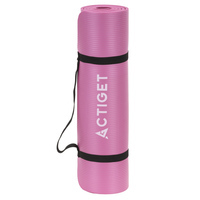 Коврик спортивный Actiget NBR 183 x 61 x 1 cм для йоги и фитнеса ACT0018 Pink