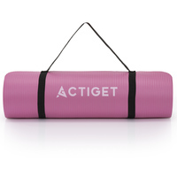 Коврик спортивный Actiget NBR 183 x 61 x 1 cм для йоги и фитнеса ACT0018 Pink